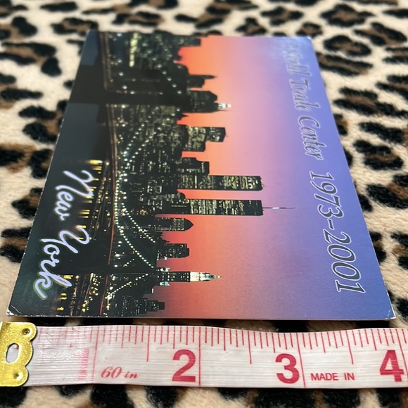 2001 NEW YORK CITY World Trade Center Towers Postcard Letter 2001 Manhattan NYC - Picture 14 of 16